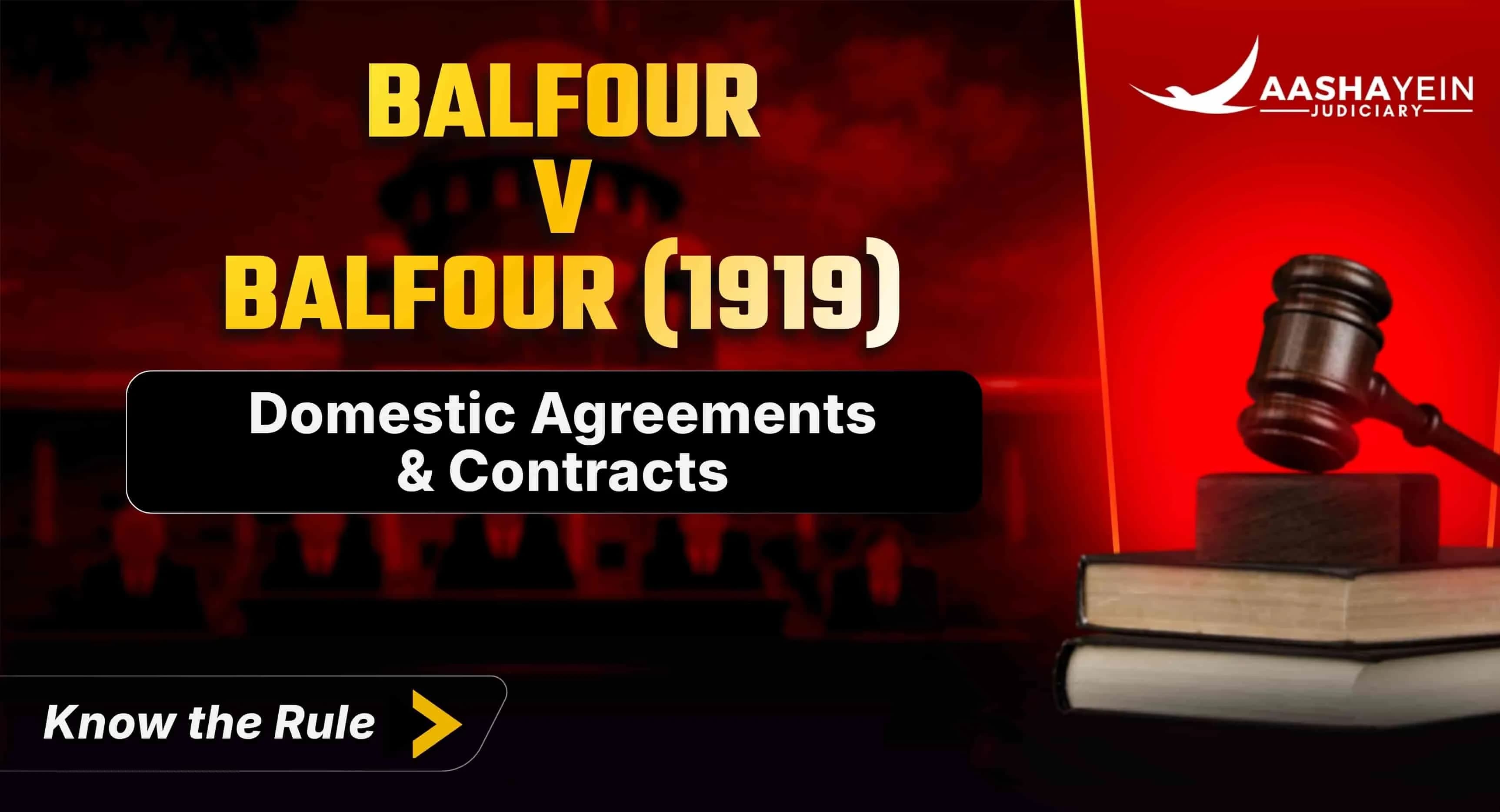 Balfour v Balfour (1919): When Domestic Agreements Are Not Contracts 