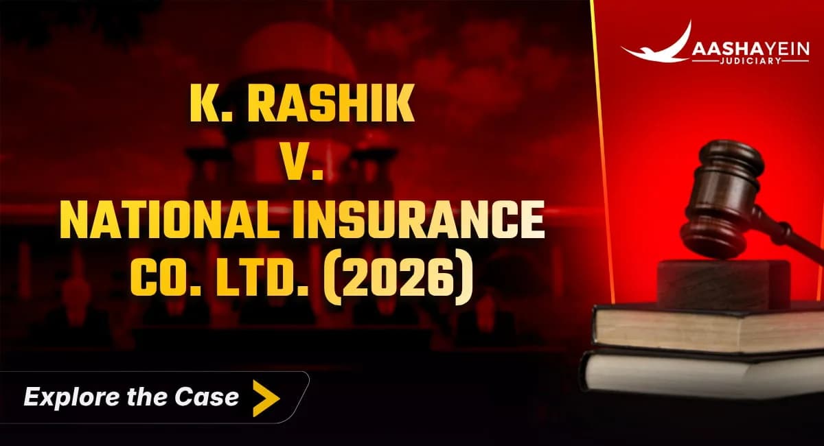 K. Rashik v. National Insurance Co. Ltd. (2026 INSC 996) — The Insurer's Office Does Not Anchor Jurisdiction for an Accident Claim