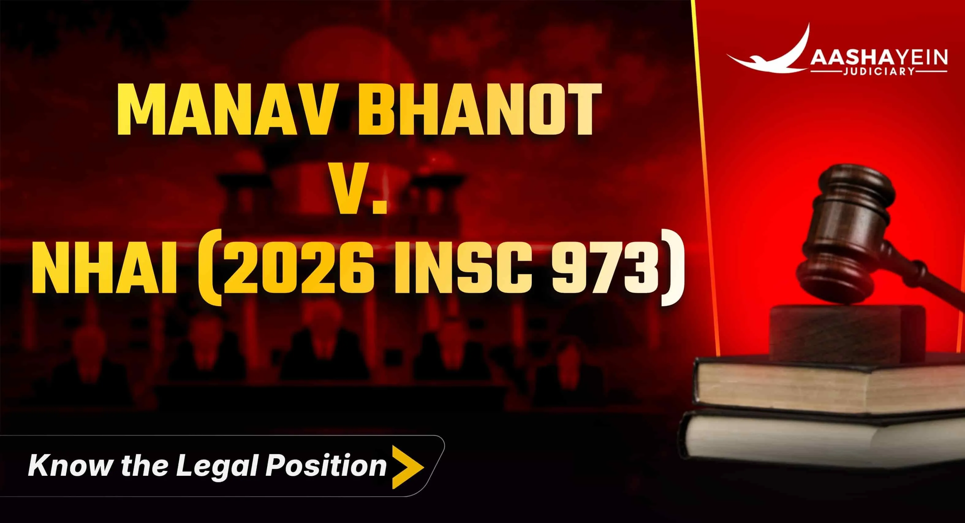 Manav Bhanot v. NHAI (2026 INSC 973) — Pre-2015 Highway Acquisition? Your Solatium Comes From the 1894 Act, Not the 2013 Act
