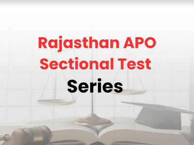 Rajasthan APO Sectional Test Series 