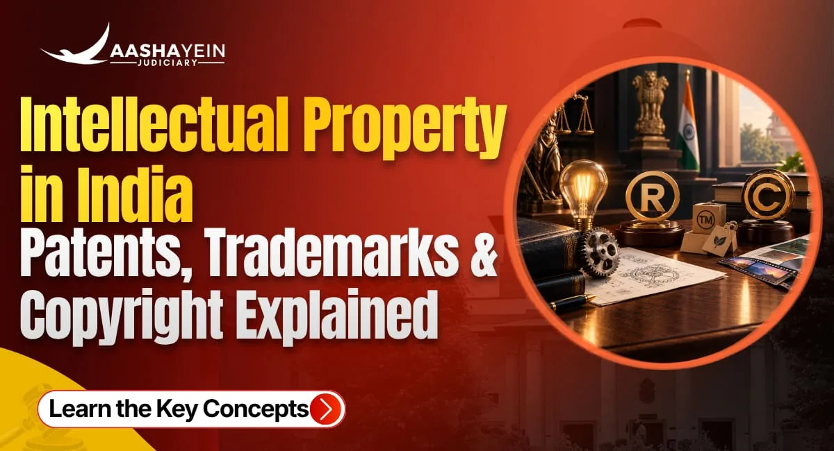 Intellectual Property in India: Patents, Trademarks, and Copyright Explained for Judiciary Aspirants