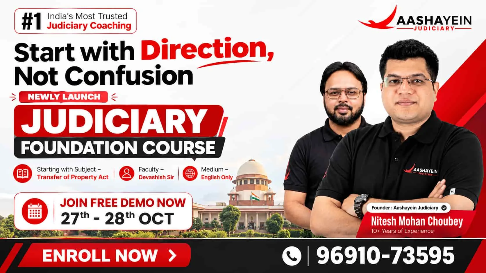 Judiciary Foundation Course 2026 – Free Demo Classes on 27–28 October