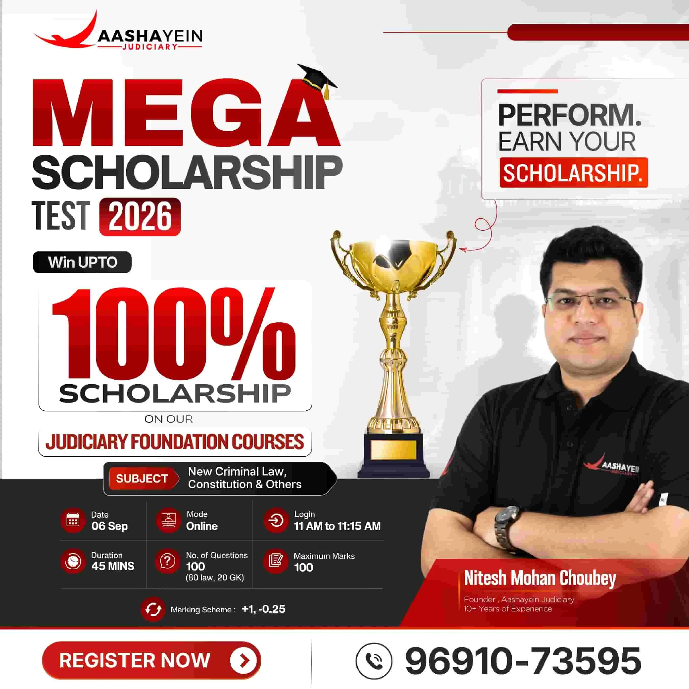 MEGA Scholarship Test 2026 – Win Up to 100% Scholarship